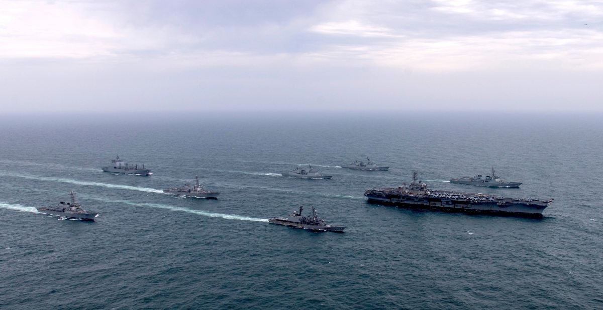 Tàu chiến Nhật Bản đến Hàn Quốc tập trận hải quân
